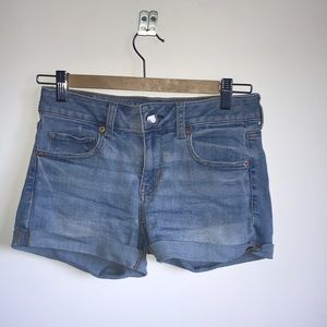 Super stretch jean shorts
